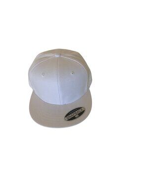 Pro Club Snapback Hat Adjustable White Flat Bill Classic Style